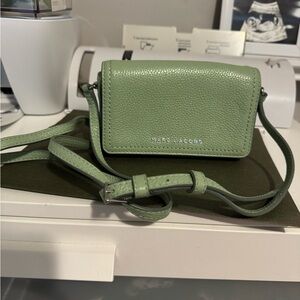 Marc Jacobs Mint Green Pebbled Leather Crossbody